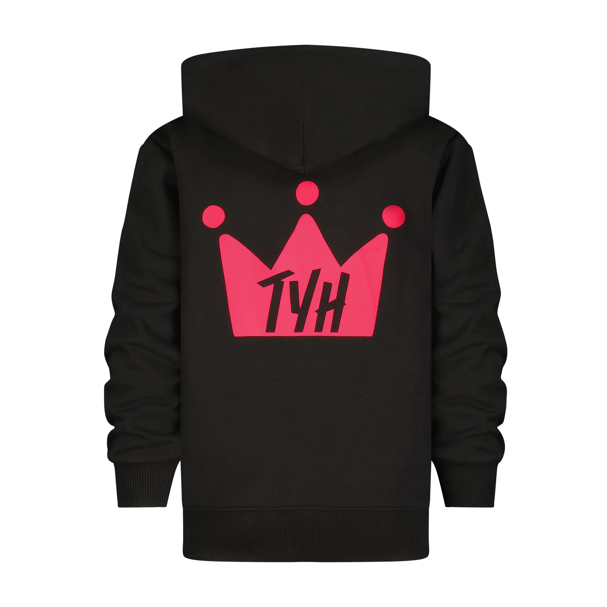 Sweatshirt / Black with Pink Logo - Image 2